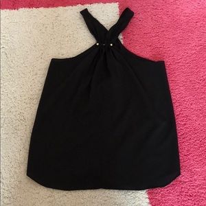 Pookie and Sebastian black sleeveless top